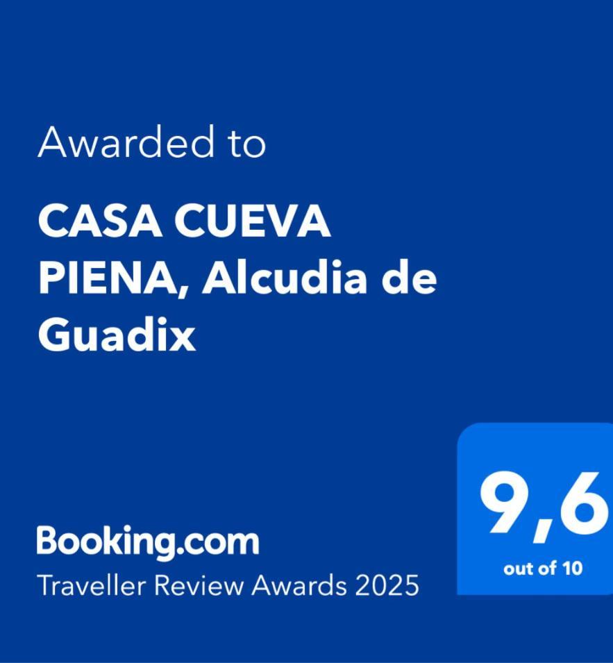 Вилла Casa Cueva Piena, Alcudia De Guadix Экстерьер фото